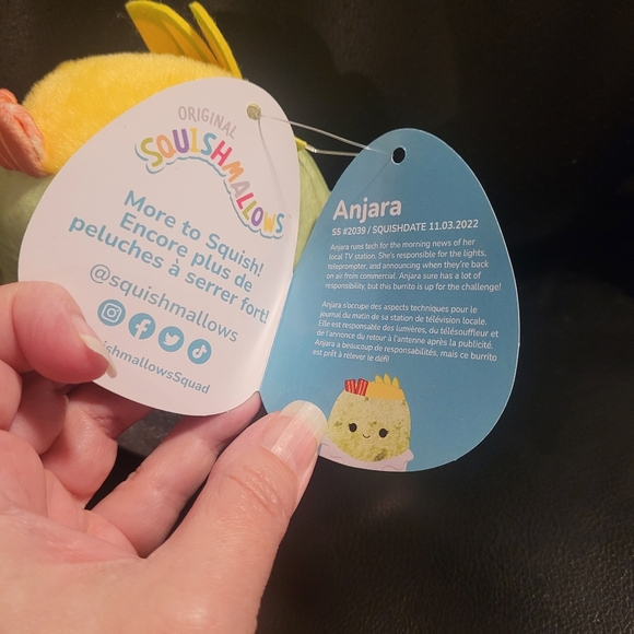 New Squishmallow Anjara the Breakfast Burrito 5" - Picture 4 of 8